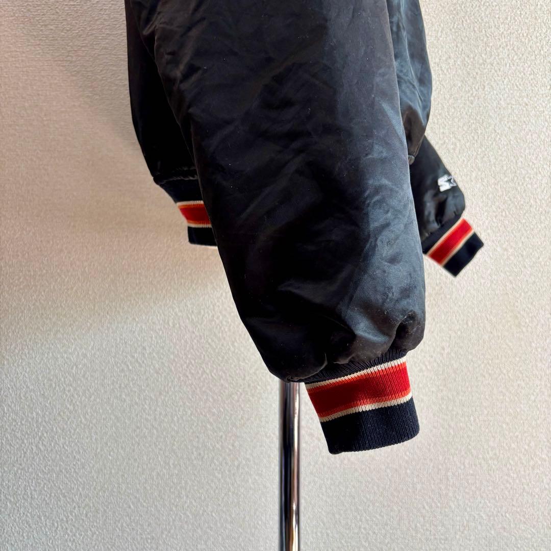 USA製80s STARTERスターター ナイロンスタジャンXLサテンジャケット