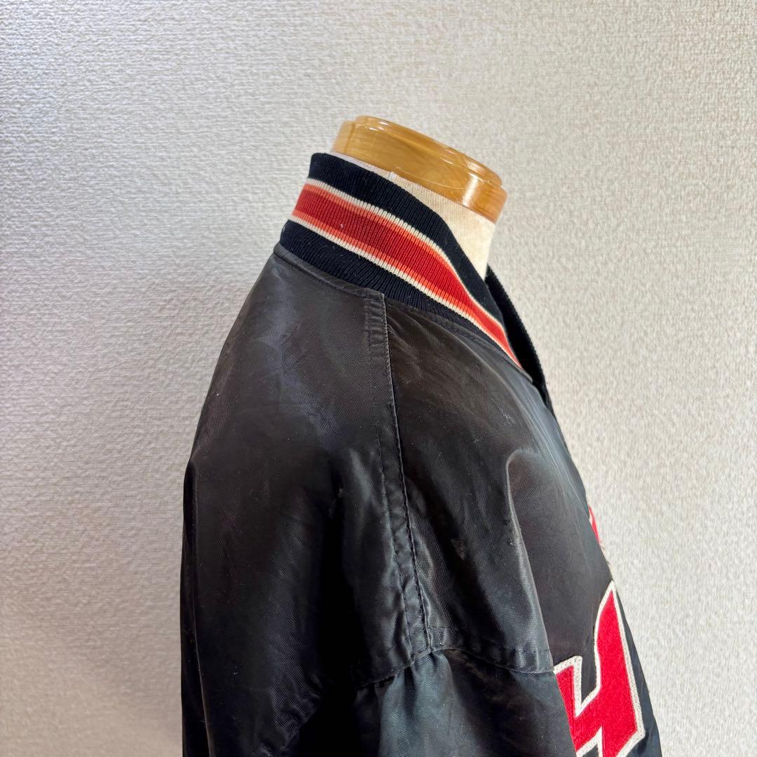 USA製80s STARTERスターター ナイロンスタジャンXLサテンジャケット