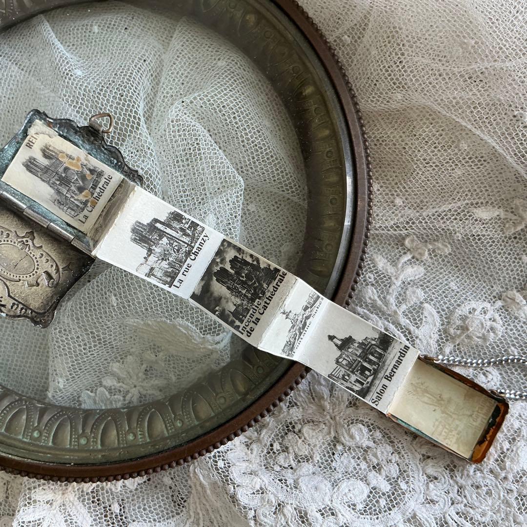 ９：フランス　アンティーク　ミニチュア　ハンドバッグ　シルバープレート　ドール