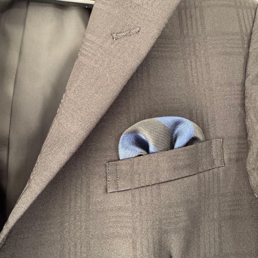 ワンダーファクトリー 160A スーツ 卒業式 ブラック　男の子　裾上げなし