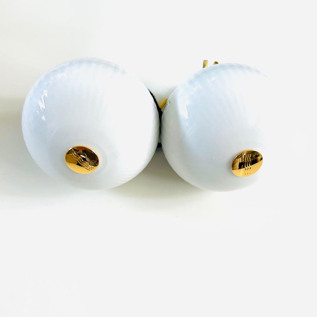 新品ロイヤルコペンハーゲン オーナメント プリンセス 2点 ブルーフルーテッド