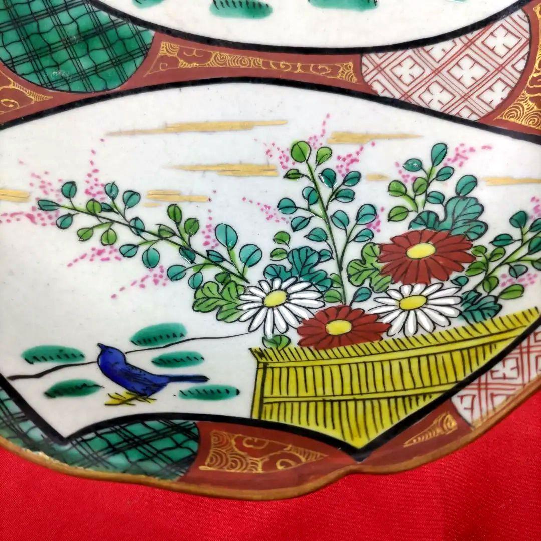 九谷焼　古九谷　青九谷　庄三　なます皿　小皿　小鉢　6寸皿5客セット