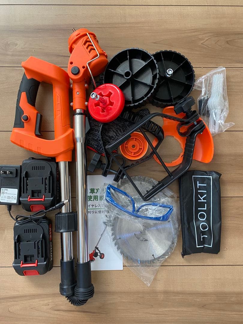 折りたたみ　充電式草刈り機 草刈り機 芝刈り機 コードレス 21V