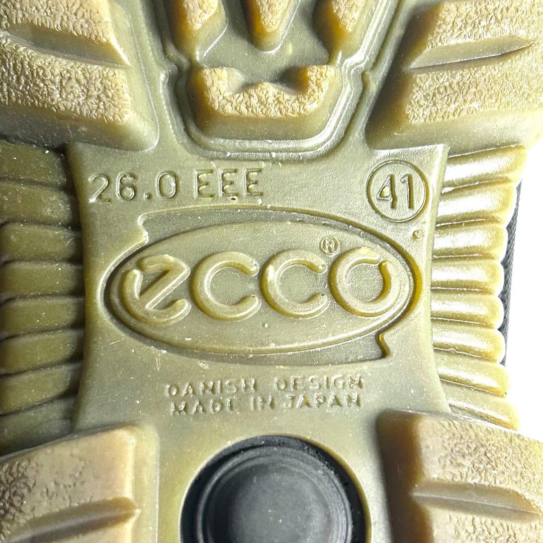 極美品 ECCO 日本製 ゴアテックス モックトゥシューズ ブラウン 防水 革靴