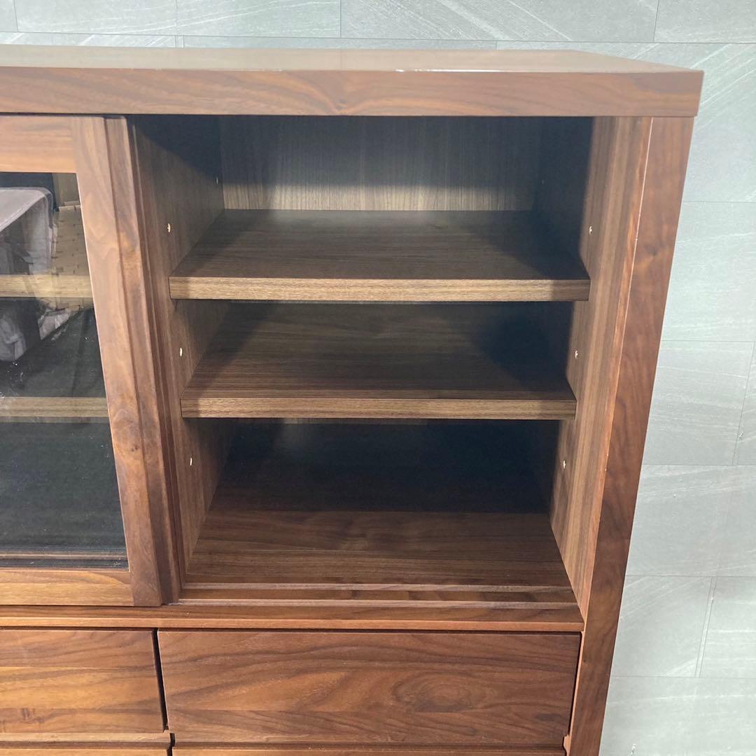 高野木工 カップボード CANO 食器棚 ウォールナット 天然木 d3020