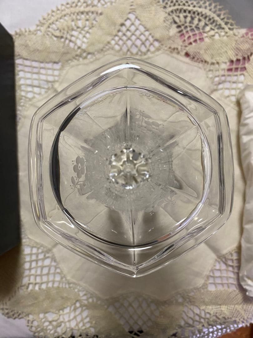 マイセンクリスタル　ゴブレット型フラワーベース(未使用、実家保管品)