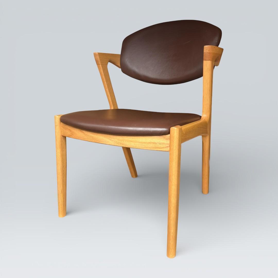 【最終価格】浜本工芸 ダイニングチェア 肘付き オーク材 無垢 高級家具 ①