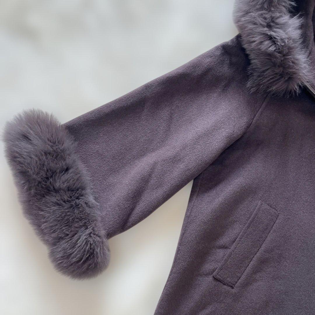 ✨GRACE CONTINENTAL 定価83600 ポンチョ風トリミングコート