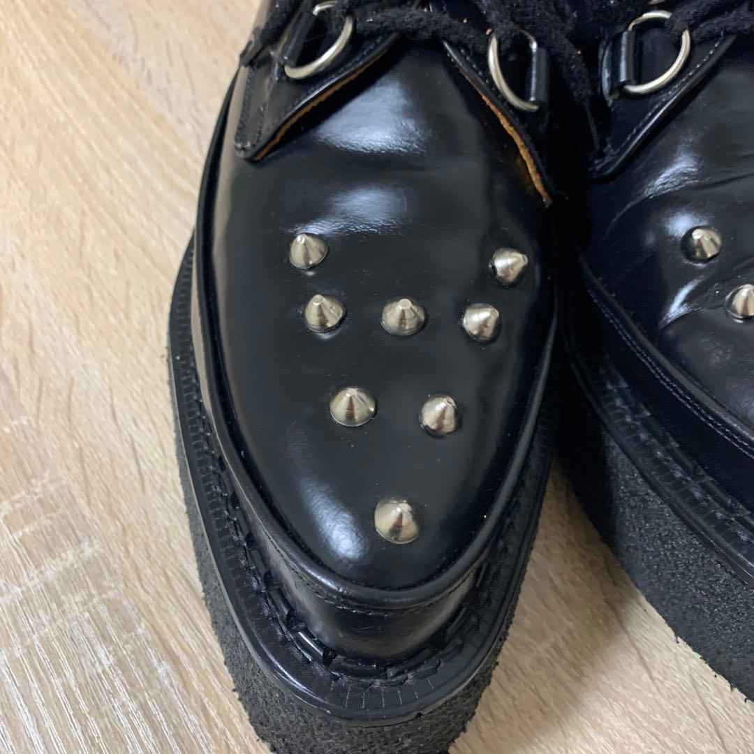 おすすめ品 e coxラバーソール(UK9)BK全体にきれいな中古美品