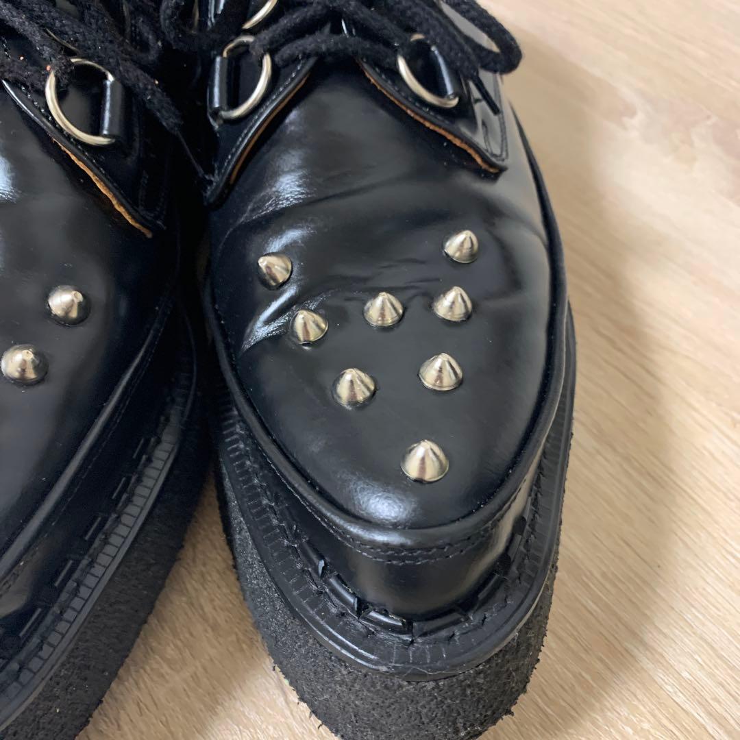 おすすめ品 e coxラバーソール(UK9)BK全体にきれいな中古美品