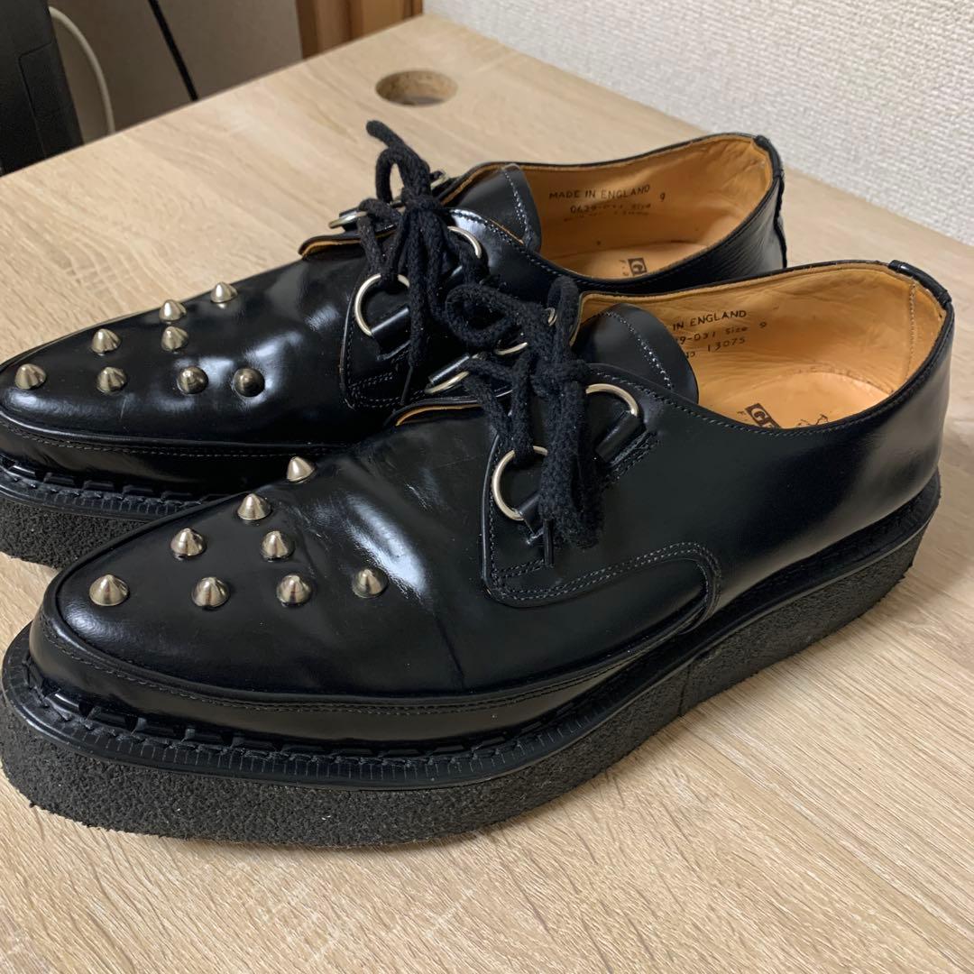 おすすめ品 e coxラバーソール(UK9)BK全体にきれいな中古美品