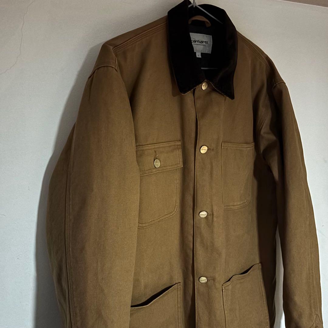 古着Carhartt ブラウン カバーオール　カーハート　ミシガンチョアコート