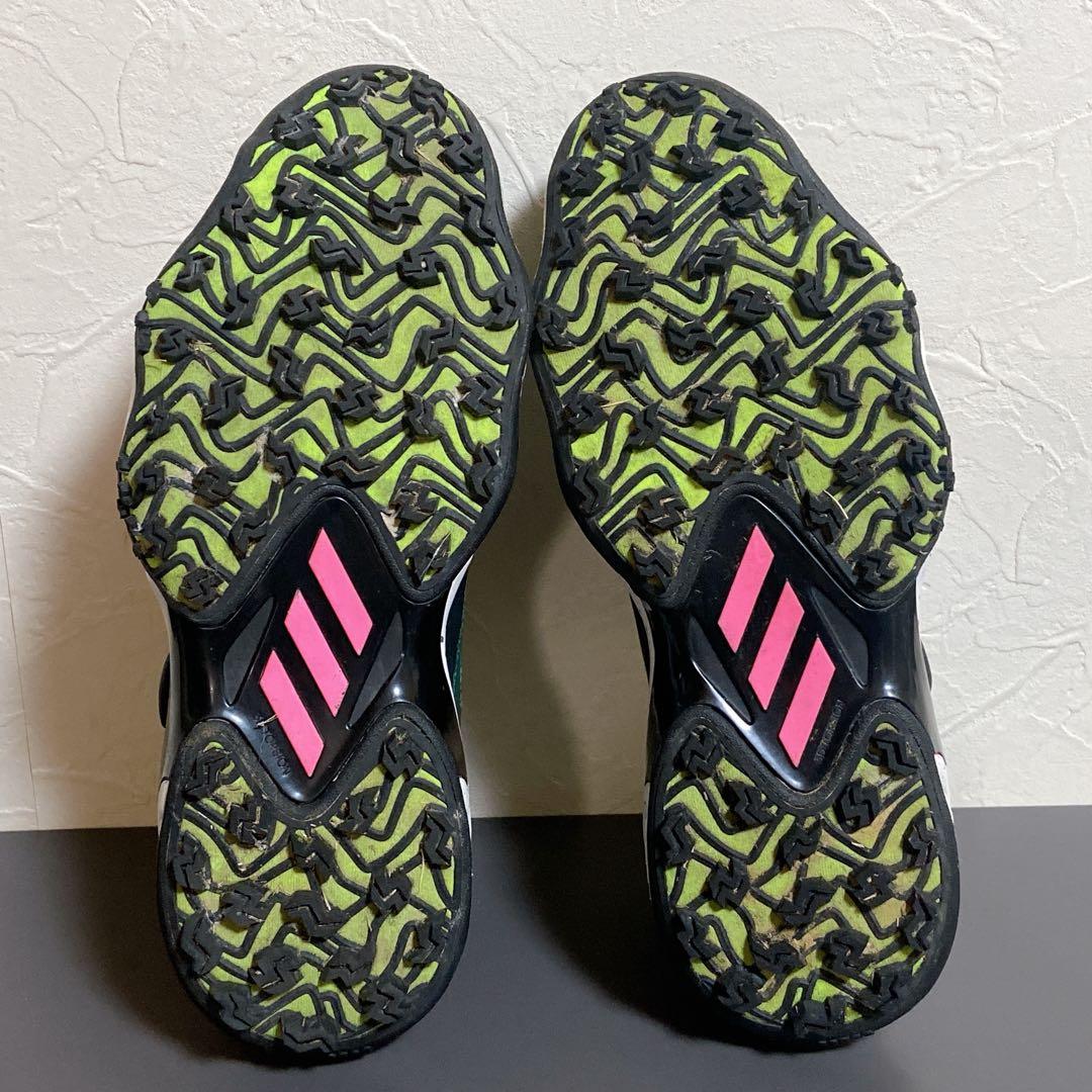 アディダス　ゴルフシューズ　コードカオス　グリーン　ピンク