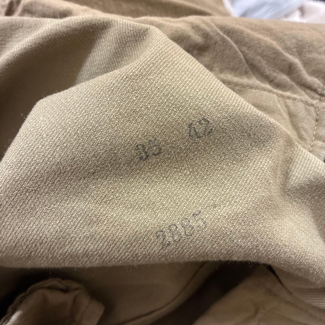 フランス軍　M52後期　オリジナル　カーキ チノパン サイズ35 33インチ相当