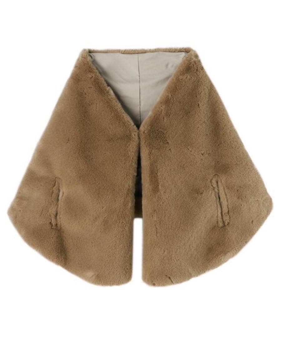 JENNE リッチボリュームファーケープ新品