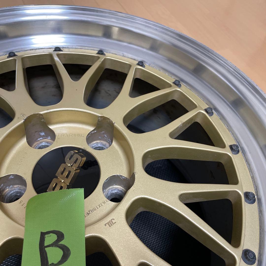 BBS LM 18インチ 9.5J+38 LM115 2本セット送料込み B