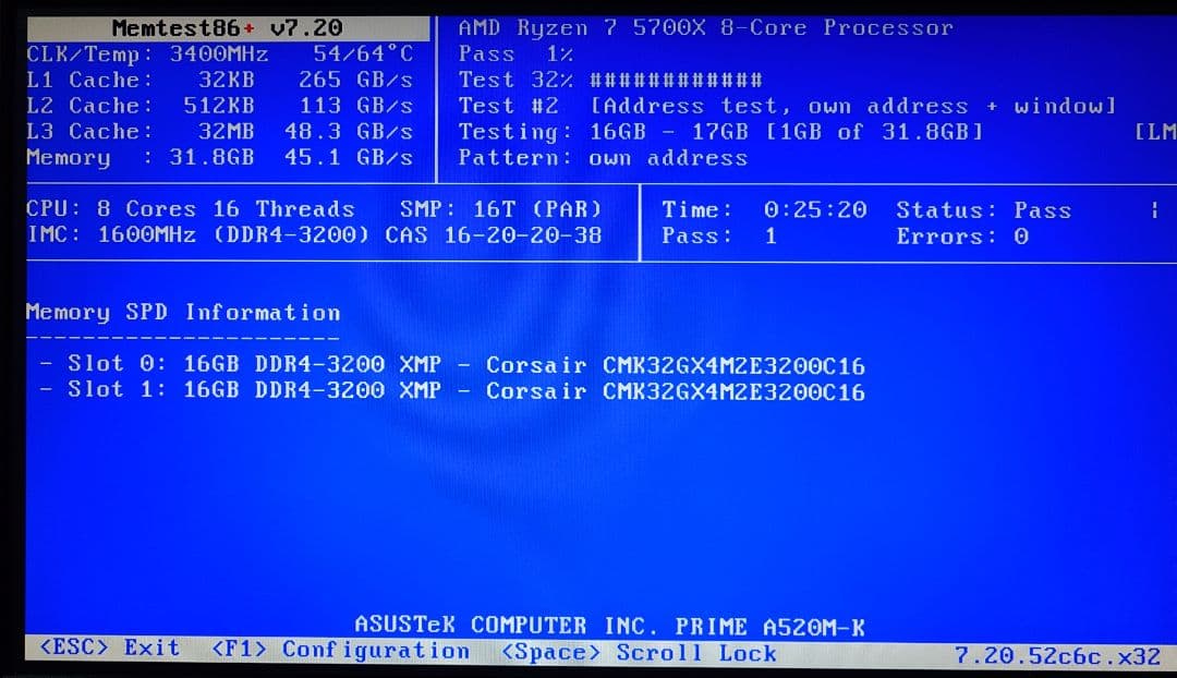Corsair LPX DDR4 3200 16GB ×2 32GB 動作確認済