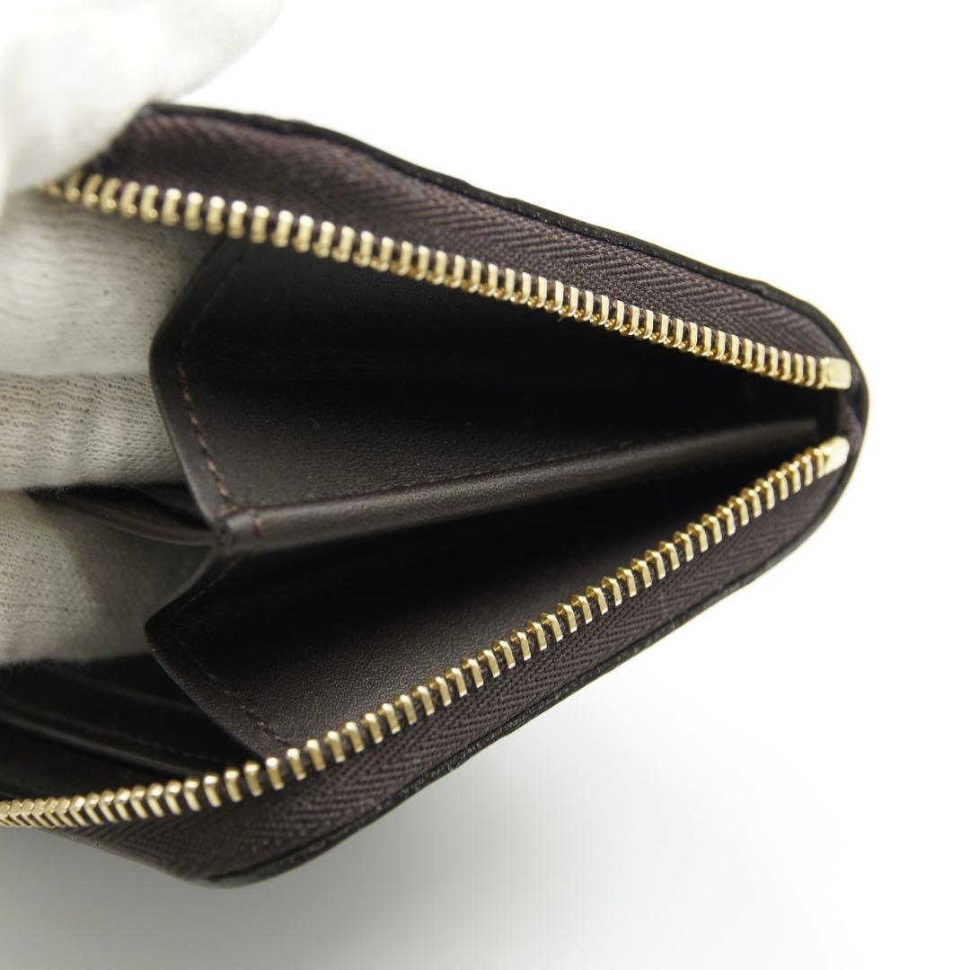 LOUIS VUITTON ジッピーパース ヴェルニ ブラウン