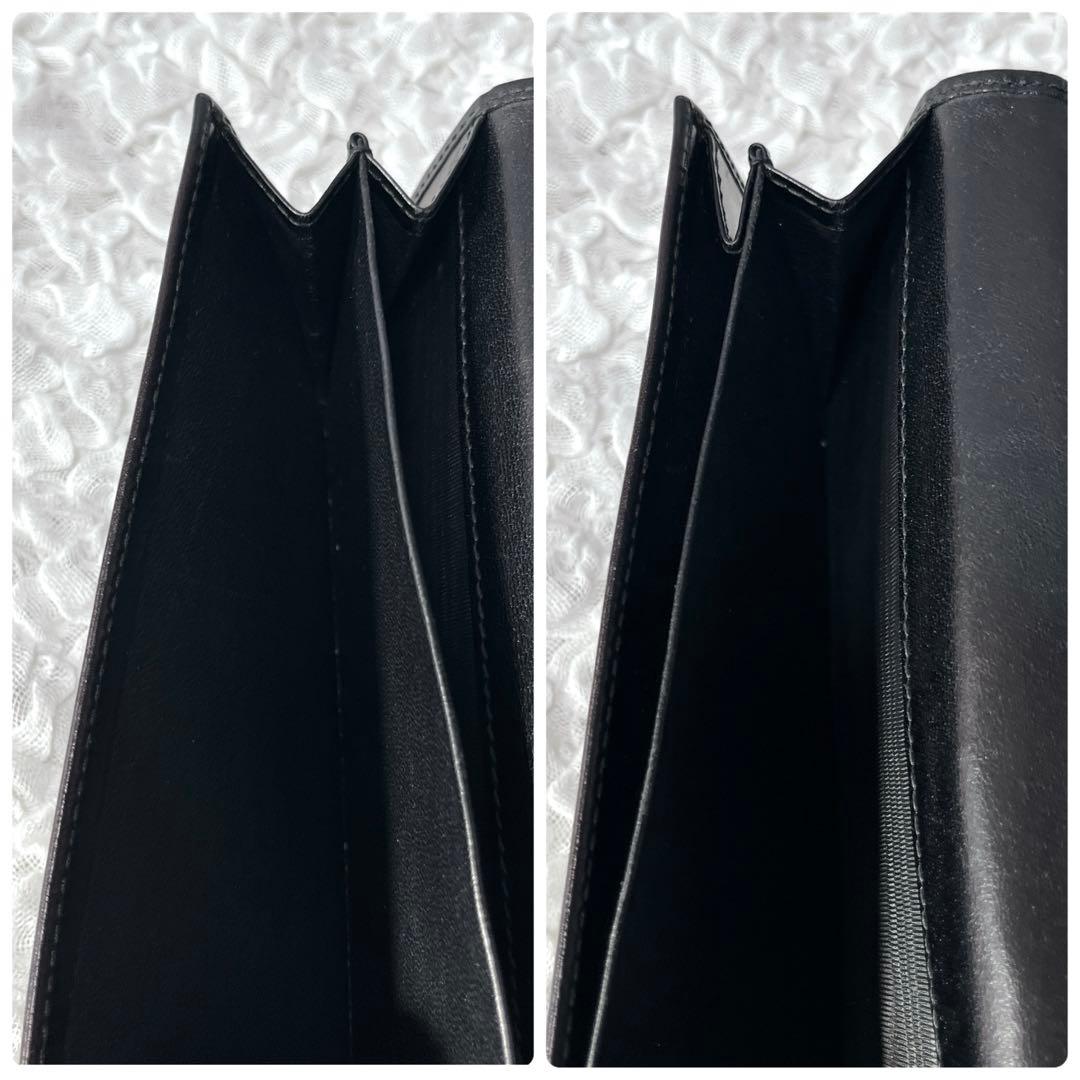 希少✨グッチ　長財布　キャンバス　ラウンドファスナー　GG柄　チャーム　インター