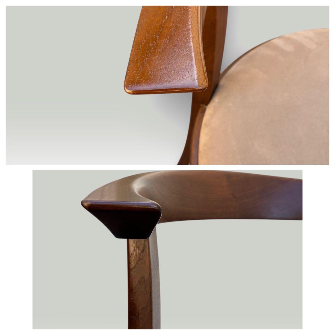 美品　カンディハウス　ダイニング　チェア　2個セット　アームチェア