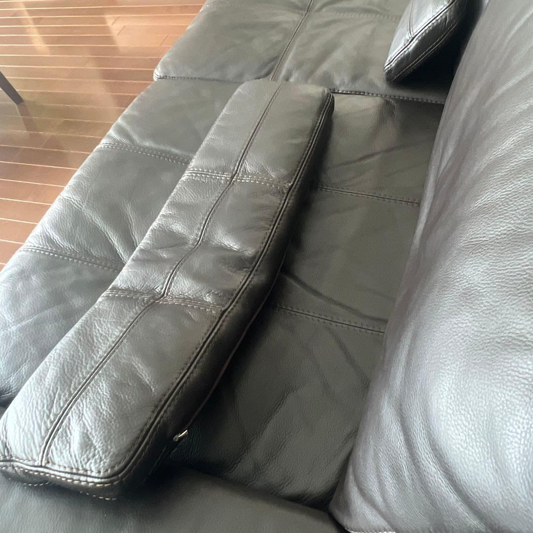 ‼️みいページ‼️CONTEMPO イタリア製本革ソファ 2人掛け