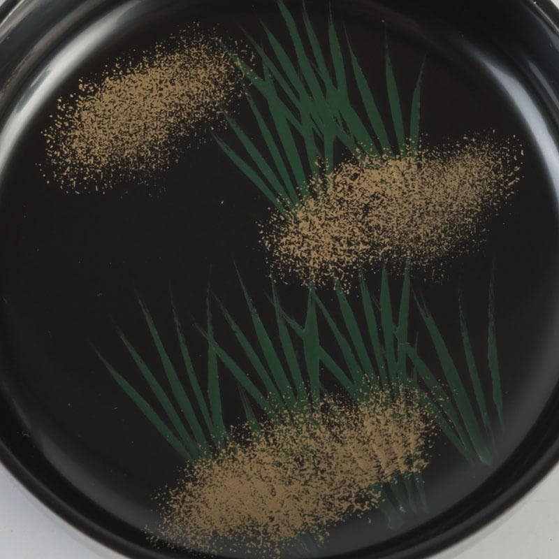 茶道具　岩倉利慶作　即中斎好写　青貝螺鈿　蛍早苗蒔絵　雪吹棗　共箱　V　9698