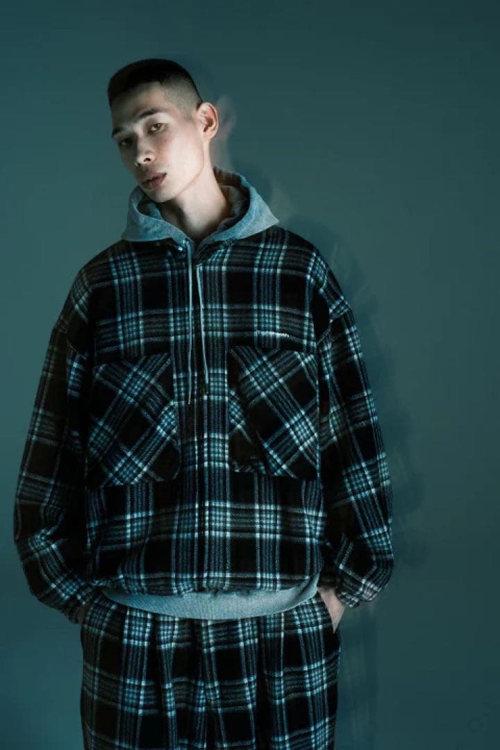 【試着のみ】TIGHTBOOTH PLAID FLANNEL SWING TOP
