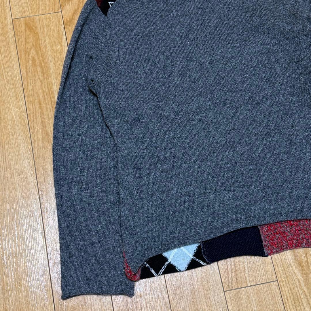 トップス COMME des GARCONS Shirt Patchwork Knit