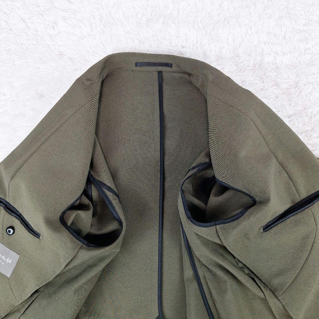 美品✨ユナイテッドアローズ　洗える　トラベルスーツ　ストレッチ　カーキ　XL