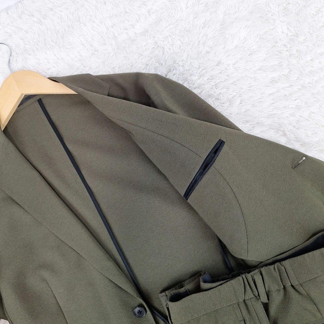 美品✨ユナイテッドアローズ　洗える　トラベルスーツ　ストレッチ　カーキ　XL