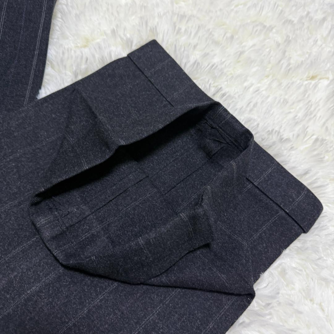 ラルフローレン　ウール　ダブル　セットアップ　ストライプ　ヴィンテージ　XL相当