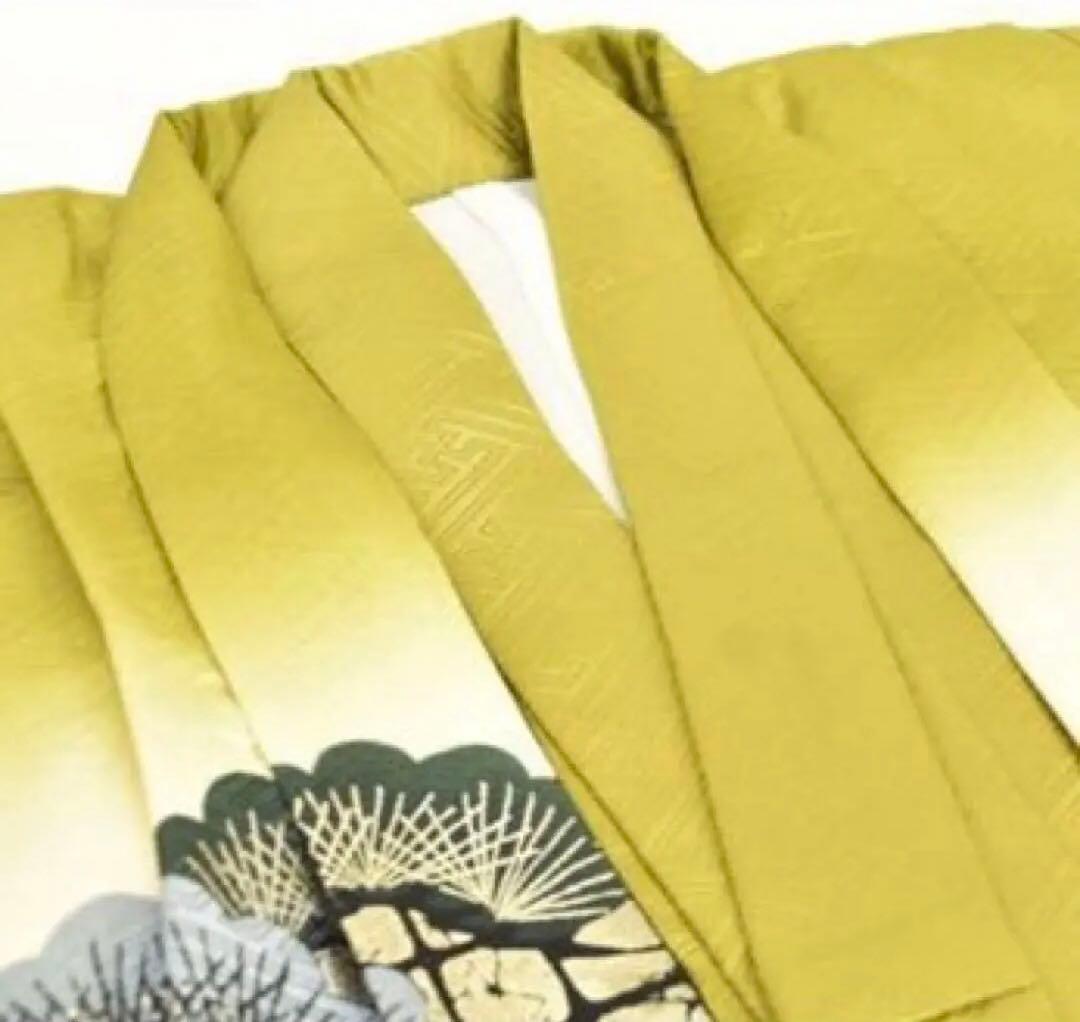 七五三五歳‼️男の子 袴 完全️フルセット‼️お家から無 黄緑抹茶系 冠馬将軍 美品‼️