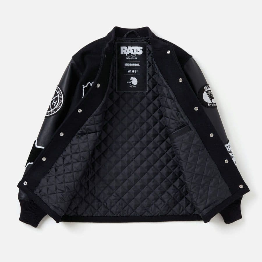 LEATHER X MELTON COMBINATION JACKET　木村拓哉