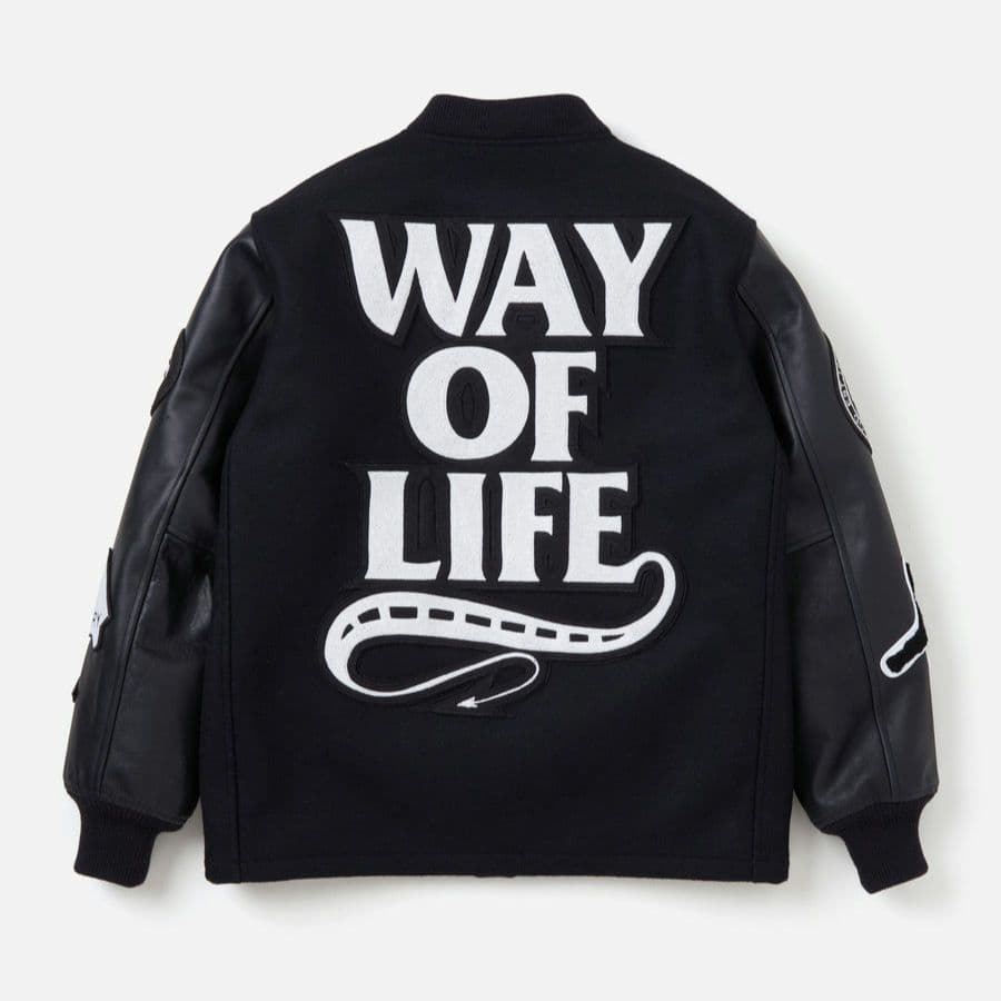 LEATHER X MELTON COMBINATION JACKET　木村拓哉