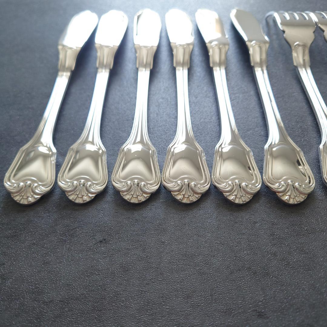 希少 極美品 クリストフル ポートロイヤル フィッシュ ナイフ フォーク 12点