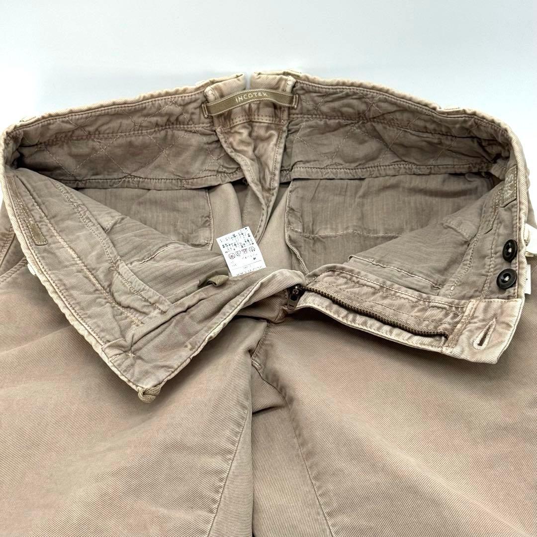 未使用品　インコテックス　ベージュ スリムフィット　チノパン タグ付　w30 ￼