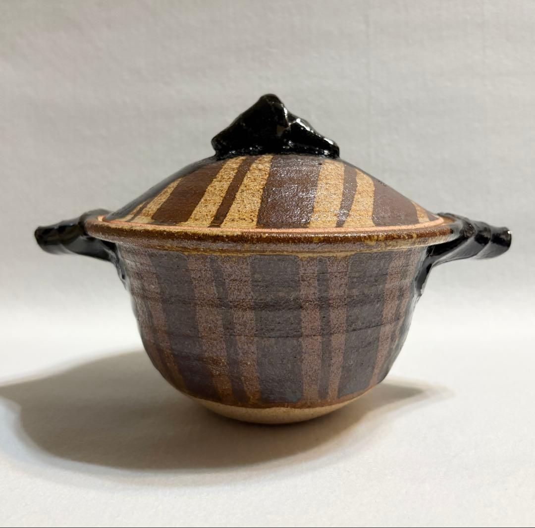 稲葉直人 黒織部 一人鍋 土鍋 キャセロール 1人鍋 陶芸 直人