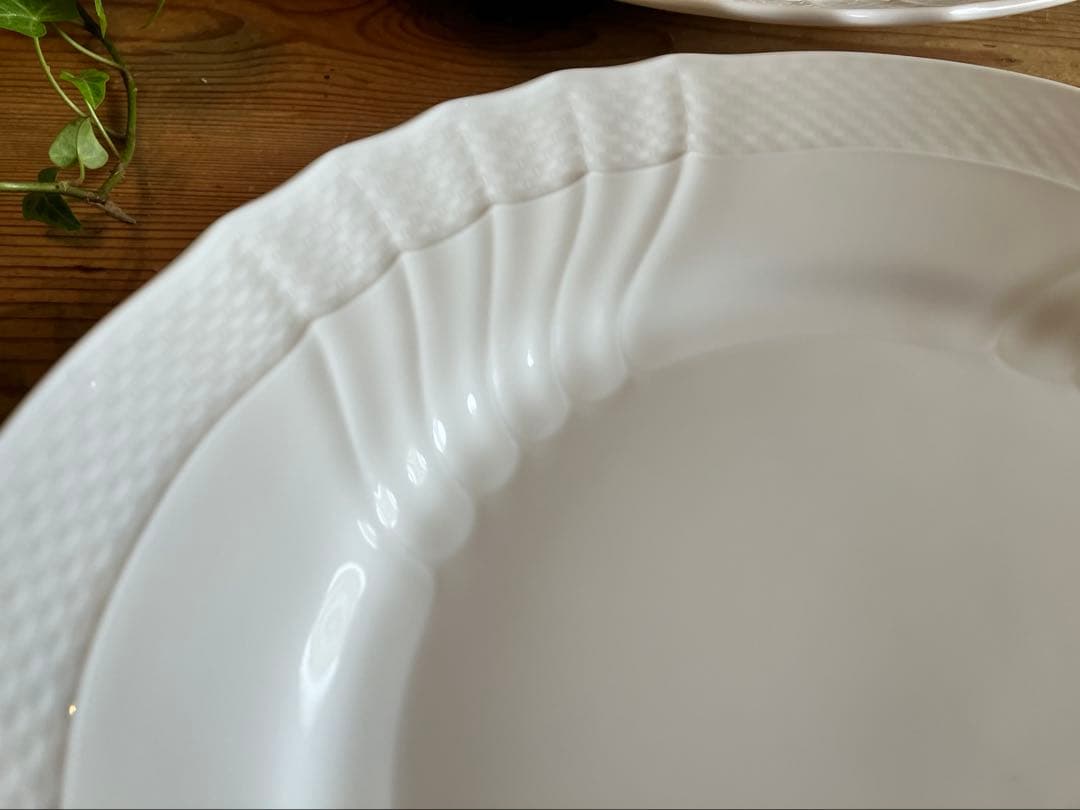 ジノリ　ベッキオホワイト26ディナープレート×6