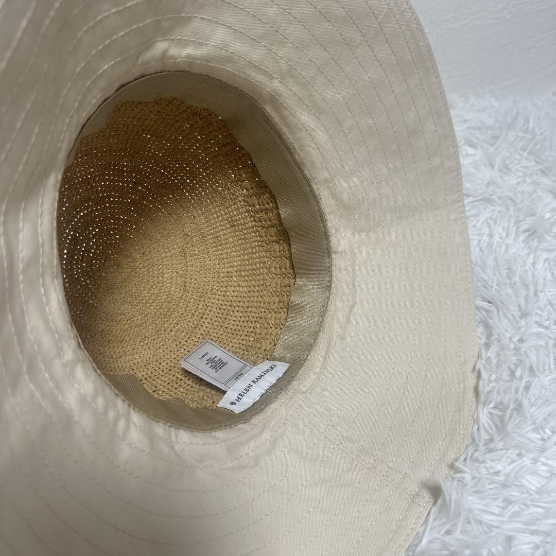 美品✨ヘレンカミンスキー ラフィアハット　麦わら帽子　UPF50＋