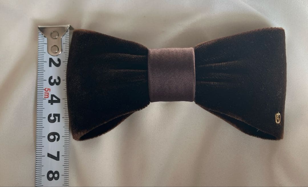 アレクサンドルドゥパリ　リボンバレッタ　ベロア　ブラウン