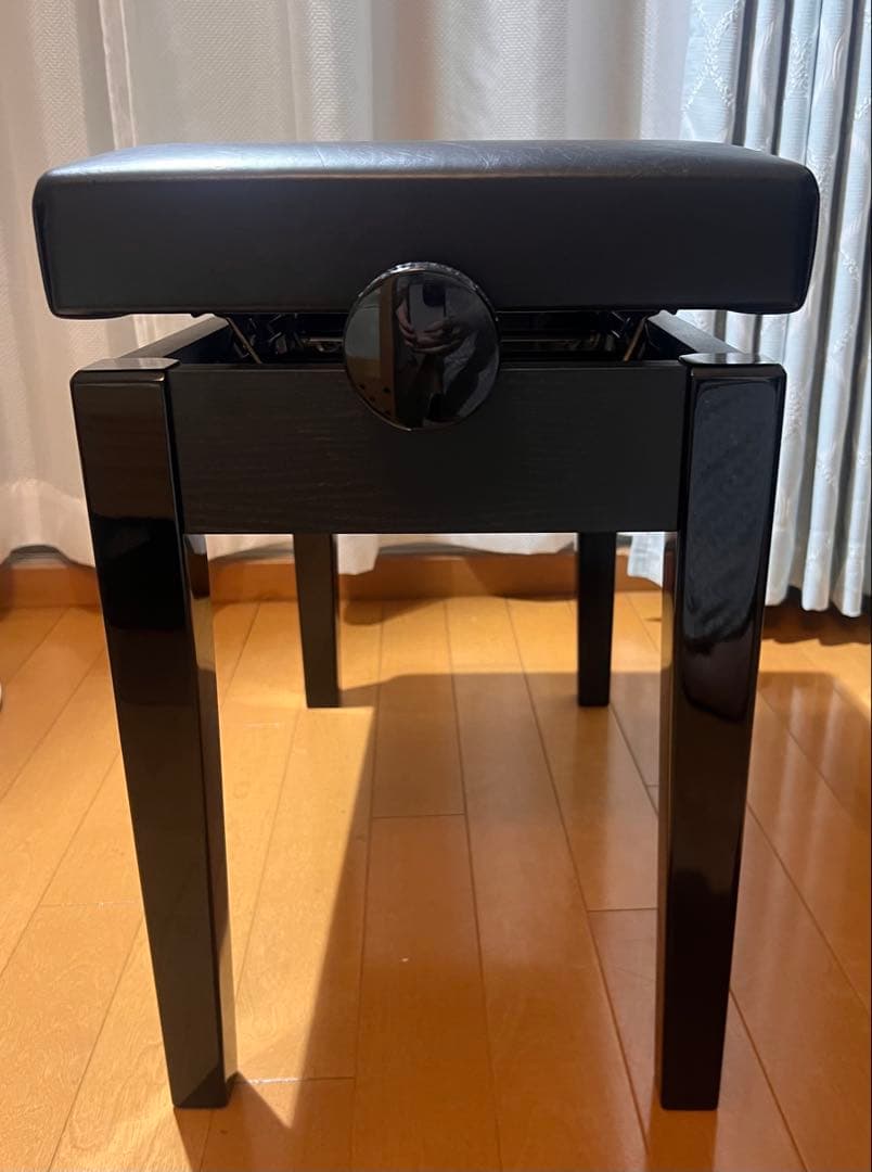 【2025年製ほぼ新品】ヤマハ　ピアノ椅子　高さ調整自在　BC-204PE 黒