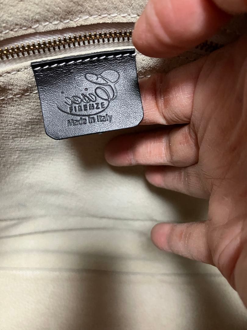 Cisei ブラックレザー ビジネスバッグ