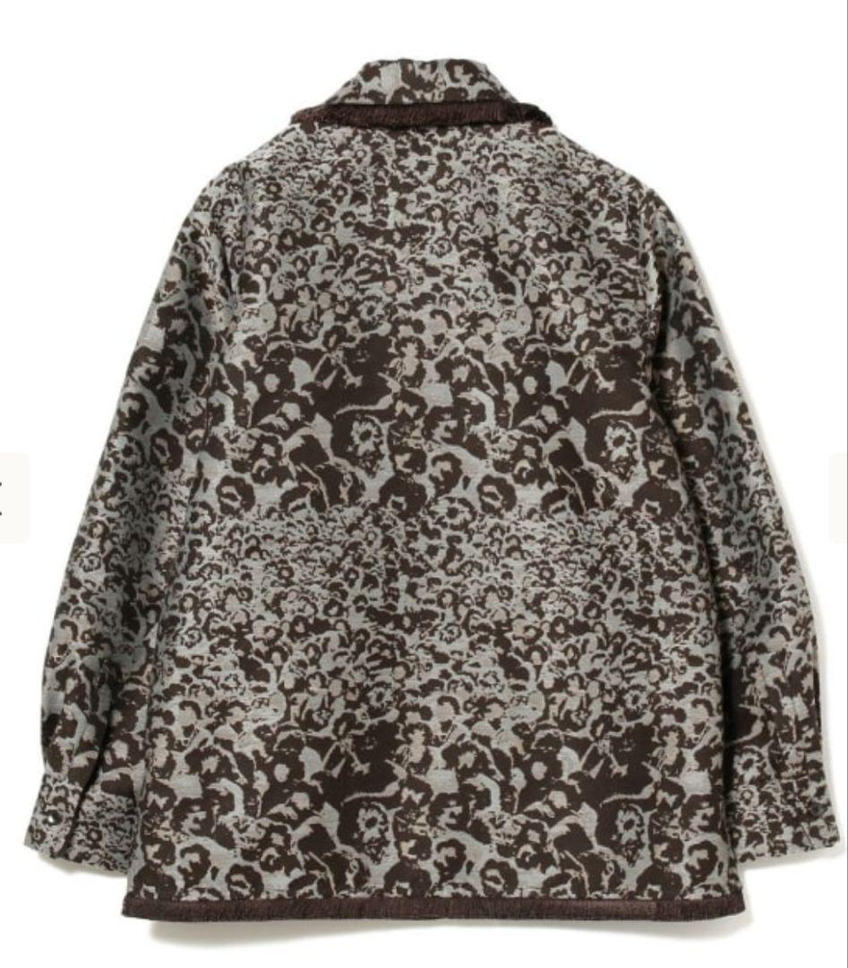 冬大セール❗️maturely♥フラワージャガードフリンジジャケット