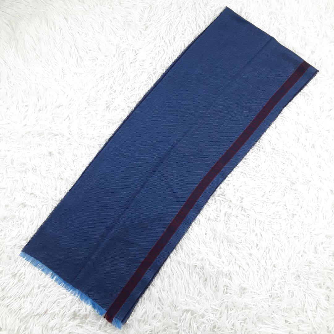 美品◎Dunhill ダンヒル ストールマフラー3本セット まとめ 黒 紺 水色