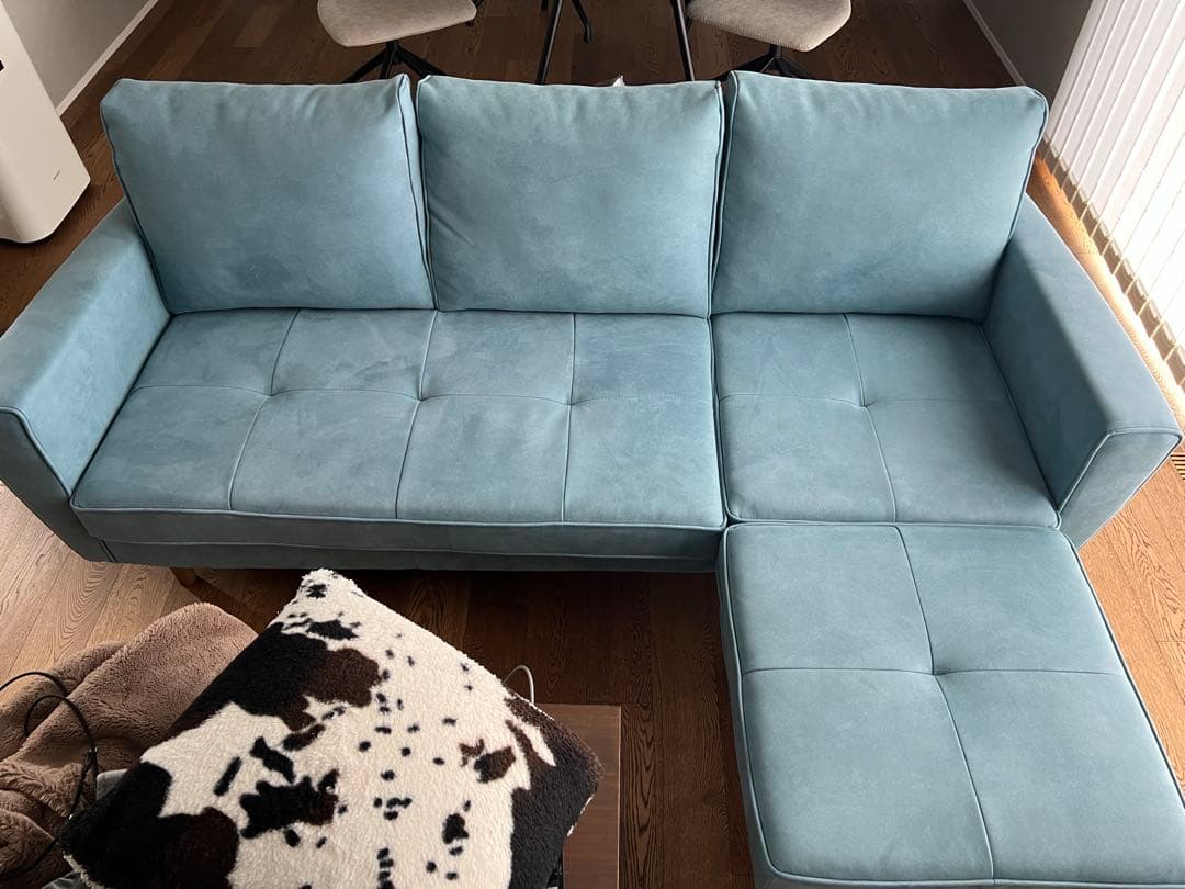 【美品】 RELAX FORM PLT101 ブルースター 3人掛け ソファ