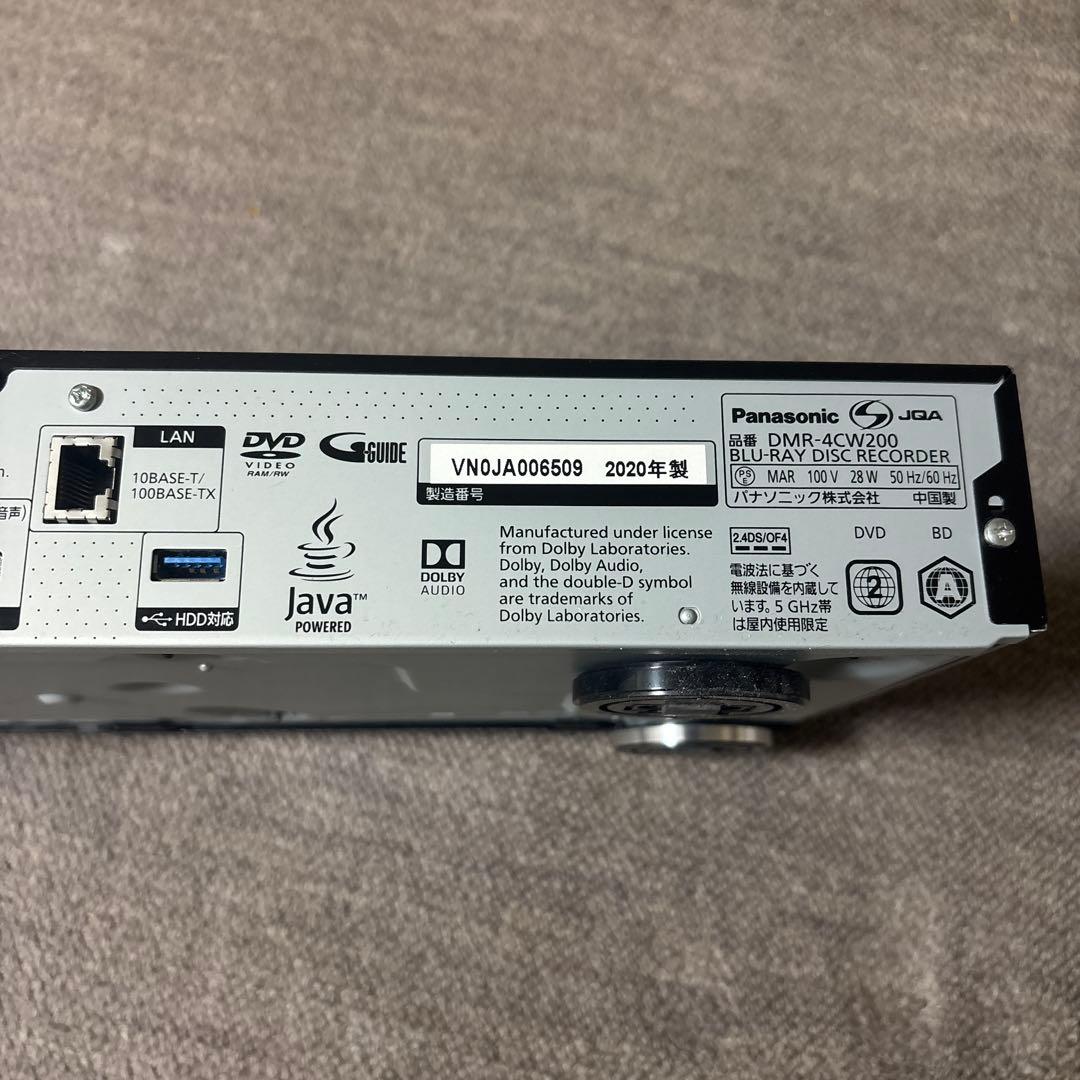 レコーダー Panasonic DMR-4CW200