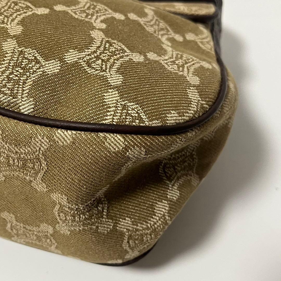 ✨未使用級✨　CELINE ショルダーバッグ　パリマカダム　デニム　レザー
