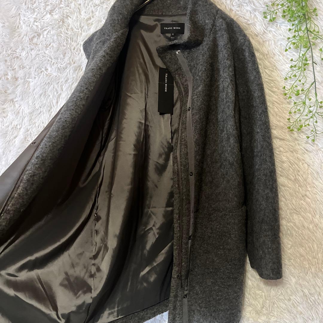 新品　TRANS WORK 三陽商会　スライバーループコートサイズ38
