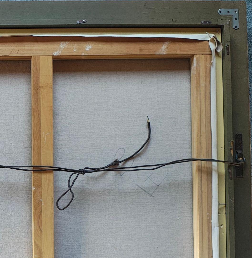 【送料込】F50号 額縁 ゴールド アクリル板付 大型 アンティーク調 個展