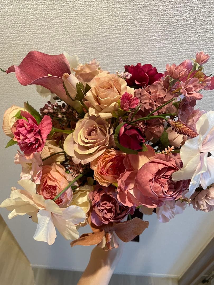 アーティフィシャルフラワー ブーケ ウエディング ブーケ ブートニア